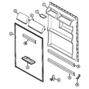 Jenn-Air JRTF1960W fresh food inner door diagram