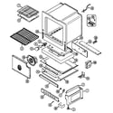 Maytag CHG9830BAB oven/base diagram