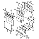 Maytag CRG9830CAB door/drawer diagram