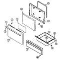 Crosley CC3510PVV door/drawer diagram