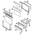 Jenn-Air FCG20002A door/drawer diagram