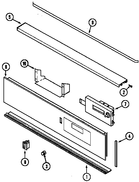 Maytag CWE9000DDB control panel diagram