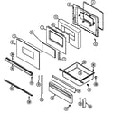 Maytag X3488VVVLT door/drawer diagram
