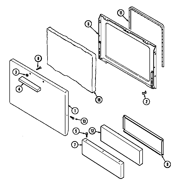 Magic Chef 31000PAWT door diagram