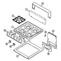 Magic Chef 1100PAW top assembly diagram