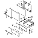 Magic Chef 1100PAW door/drawer diagram