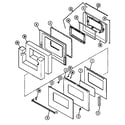 Jenn-Air J9855XUB door-upper diagram