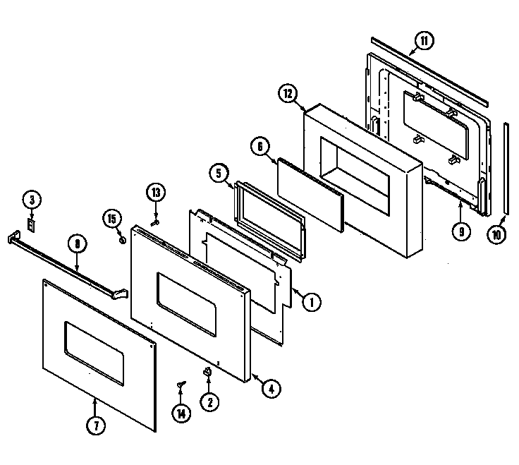 Jenn-Air J9855XUB door-lower diagram