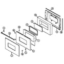 Jenn-Air J9855XUB door-lower diagram