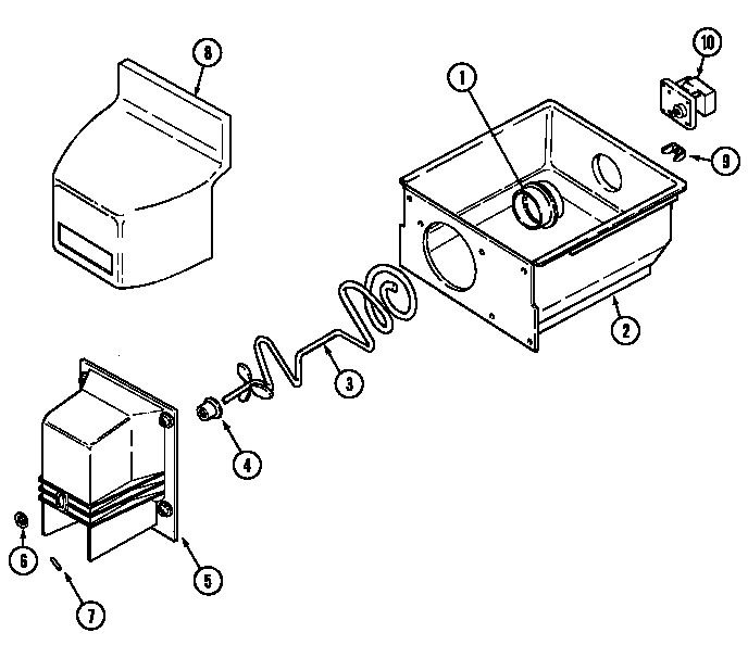 Jenn-Air JS20Y8DW ice bin diagram