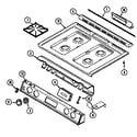 Jenn-Air SCG20200B top assembly diagram