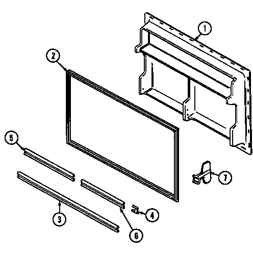 Jenn-Air JRTD229LW freezer inner door diagram