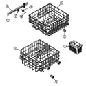 Magic Chef DU2000W track & rack assembly diagram