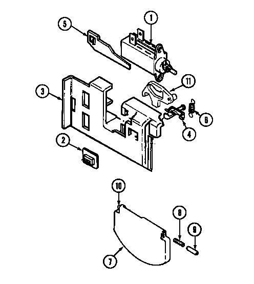 Magic Chef DU2000B-C soap dispenser diagram
