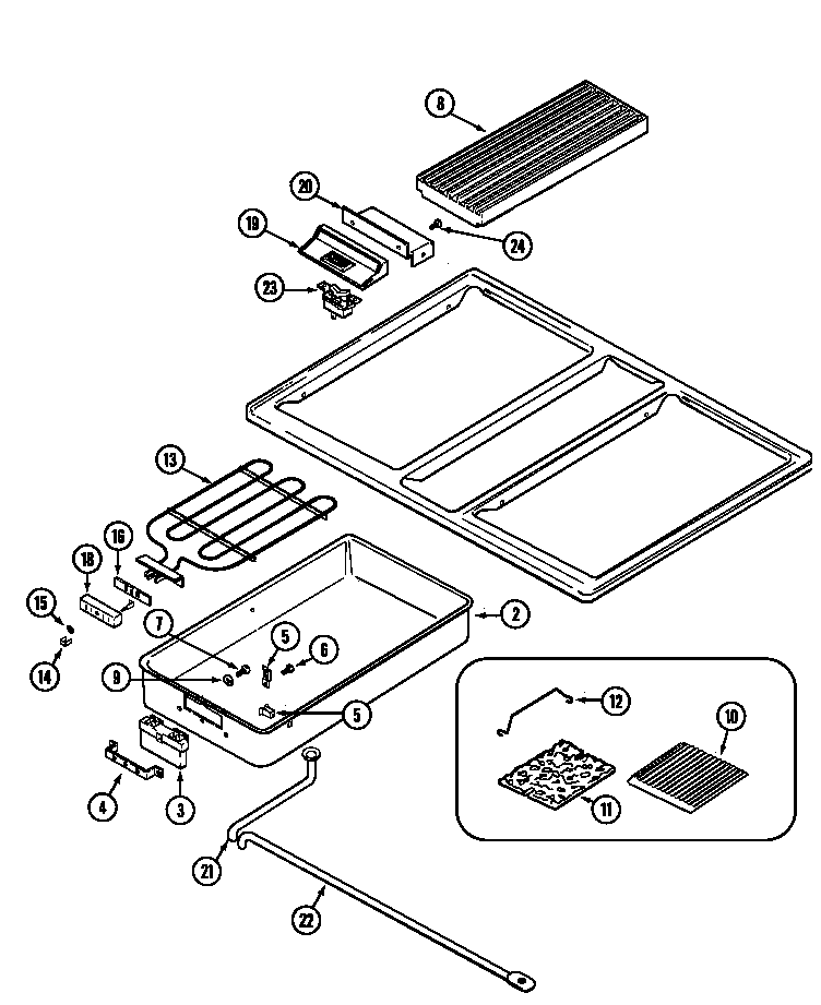 Kenmore 62946969 top assembly diagram