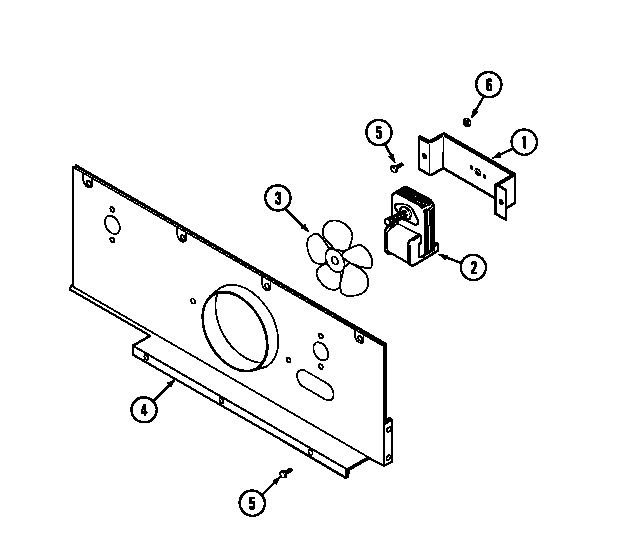 Kenmore 62946969 blower motor-cooling diagram