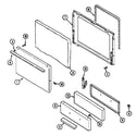 Maytag GM3110MPAW door/drawer diagram