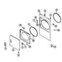 Maytag LDG8406AAM door diagram
