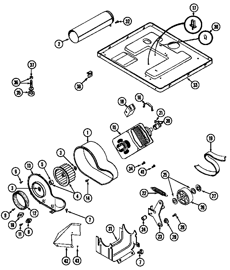 Maytag LDG8406AAM motor drive diagram