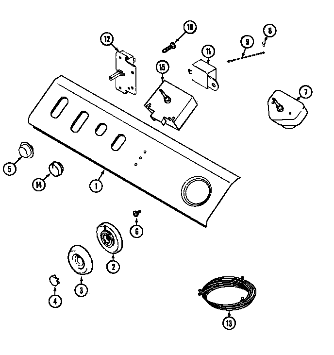 Maytag LDG9206AAE control panel diagram