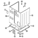 Maytag LDG9206AAE cabinet-rear diagram