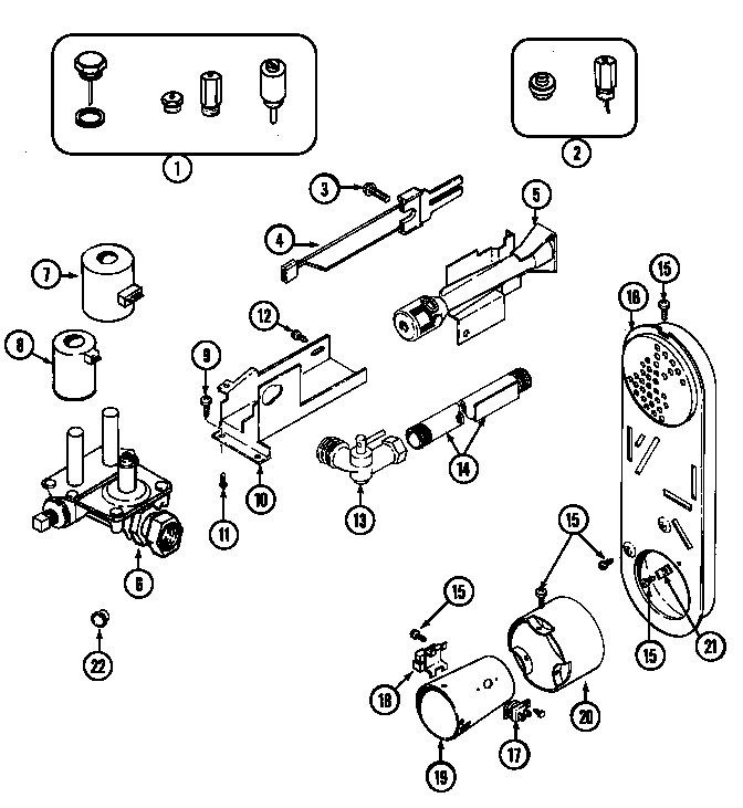 Maytag LDG9606AAM gas valve diagram