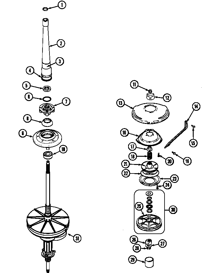 Admiral LATA401AGM transmission (lata401age series 11) (lata401age) diagram