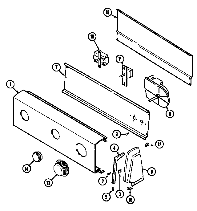 Maytag LDEH200AKV control panel diagram