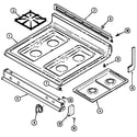 Magic Chef 3488WVS top assembly diagram