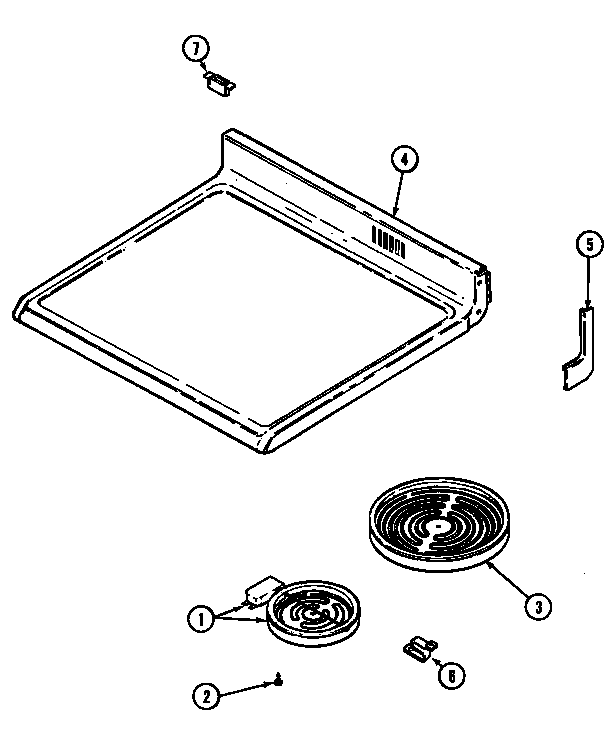 Maytag CRE9600CGE top assembly diagram