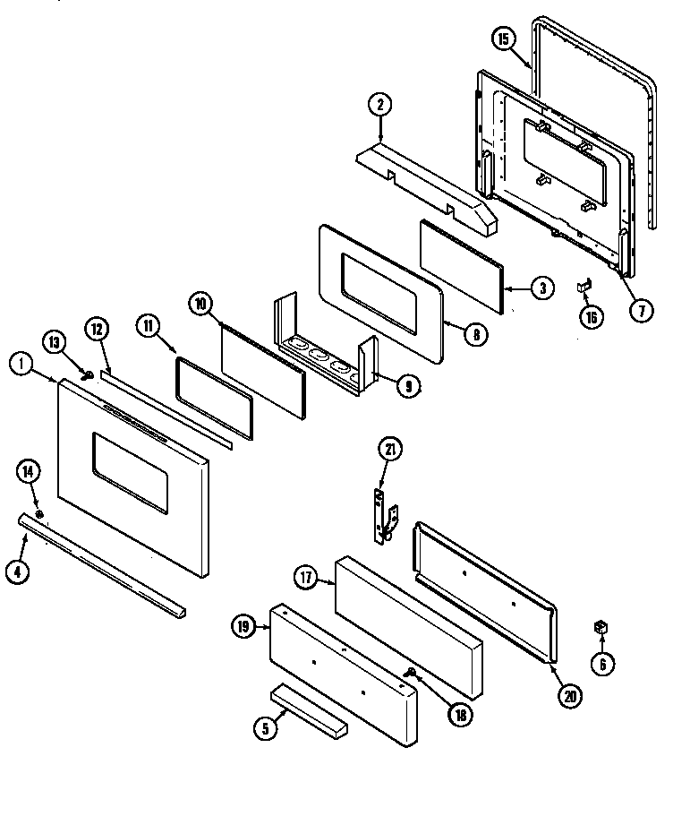 Jenn-Air J31213WAV door/drawer (j31213wa*) (j31213wav) diagram