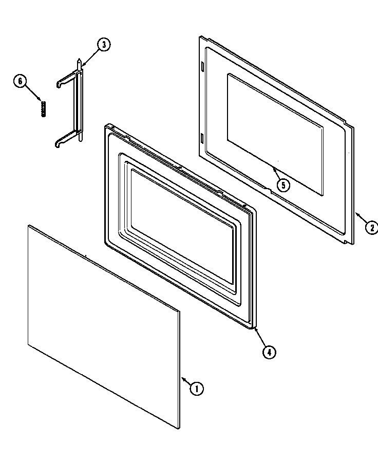Maytag DM46K-18T-R door diagram