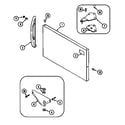 Magic Chef CTM1722ARW freezer outer door (bisque) (ctb1722arq) diagram