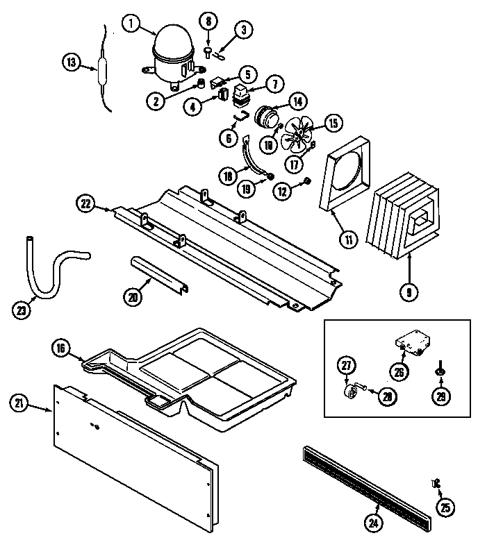 Maytag MTB1753ARA compressor diagram