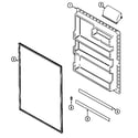 Magic Chef CTN1511AEW fresh food inner door diagram
