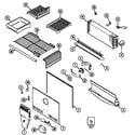 Maytag MTB1955ARA freezer compartment diagram