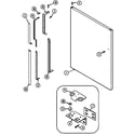 Maytag MTB1955ARA fresh food outer door diagram