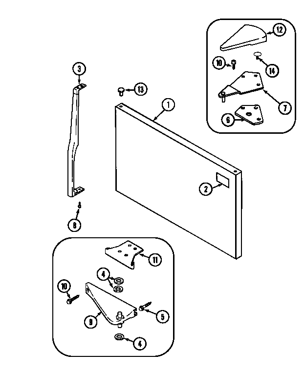Jenn-Air JTB1987ARW freezer outer door diagram