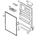 Magic Chef CTB2124ARA fresh food inner door diagram