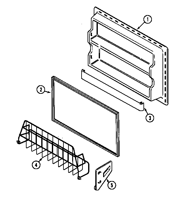 Maytag MTB2155ARA freezer inner door diagram