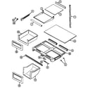 Jenn-Air JTB2186ARW shelves & accessories diagram