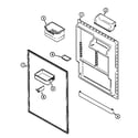 Jenn-Air JTB2186ARW fresh food inner door diagram