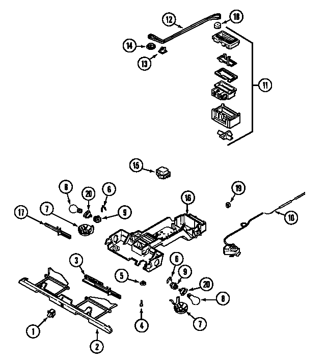 Maytag GT2127PVCW controls diagram