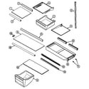 Admiral ATB1913ARA shelves & accessories diagram