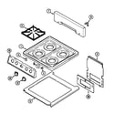 Kenmore 62970138 top assembly diagram