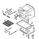 Magic Chef CER2350AAH oven/base diagram