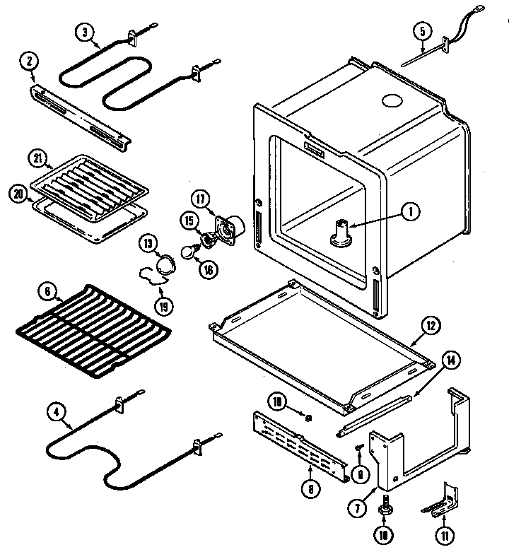 Magic Chef CER3540AAT oven/base (cer3540aaa) (cer3540aah) (cer3540aal) (cer3540aaw) diagram