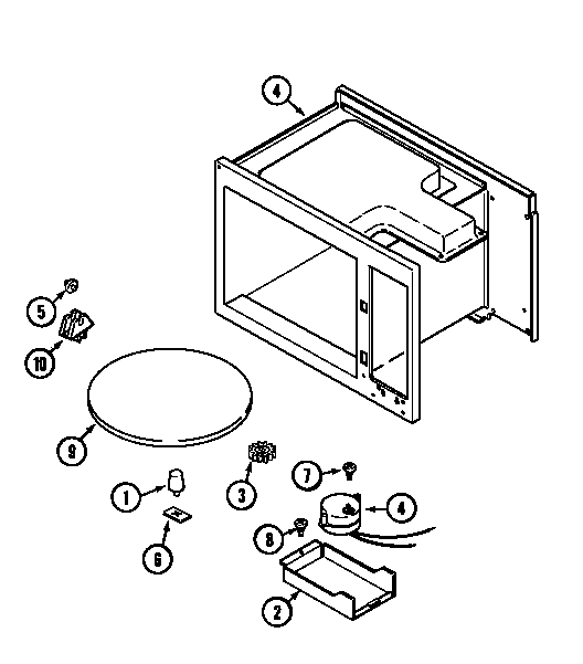 Magic Chef DM15KG-18T turntable diagram