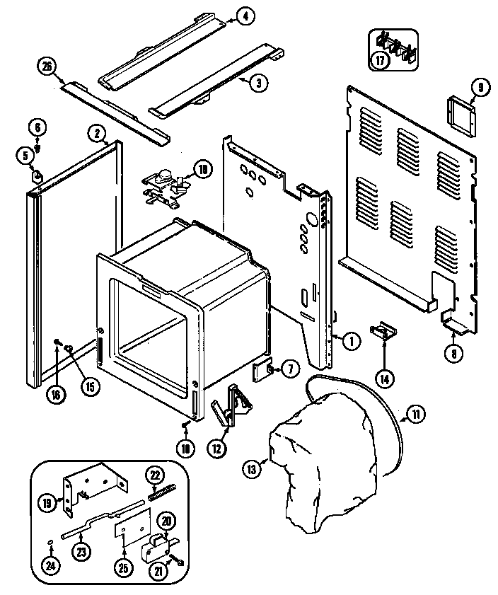 Jenn-Air JER8750AAB body diagram