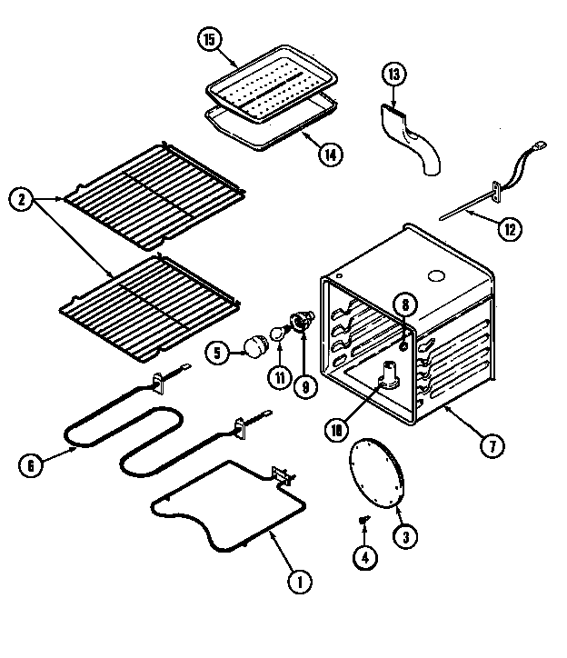Kenmore 62946975 oven diagram
